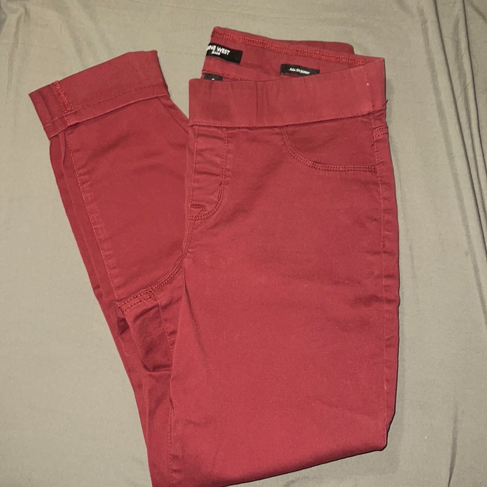Nine West Maroon Jeans